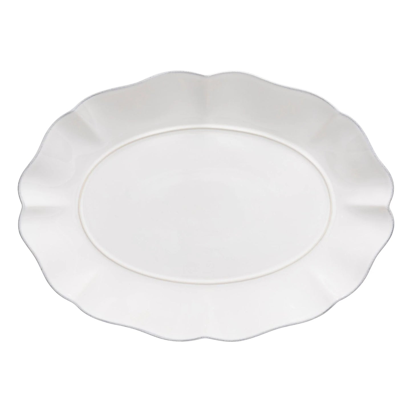 Large White Oval Platter