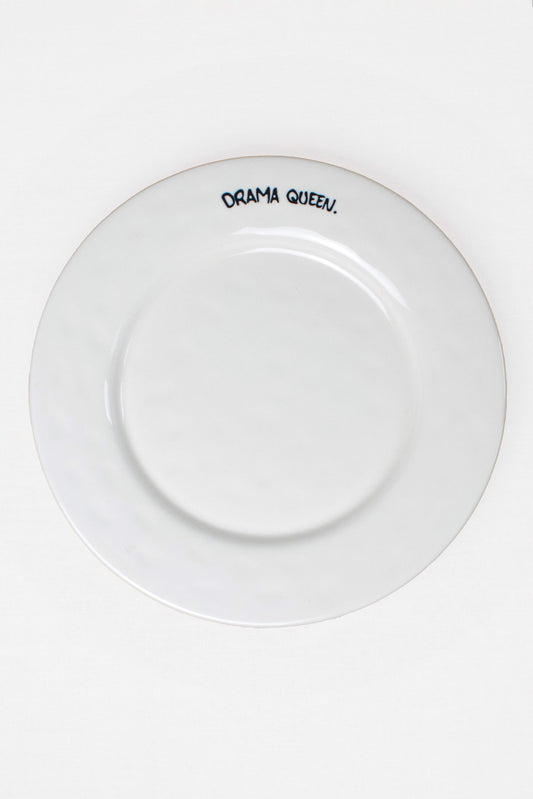 "Drama Queen" Breakfast Plate Set of 2