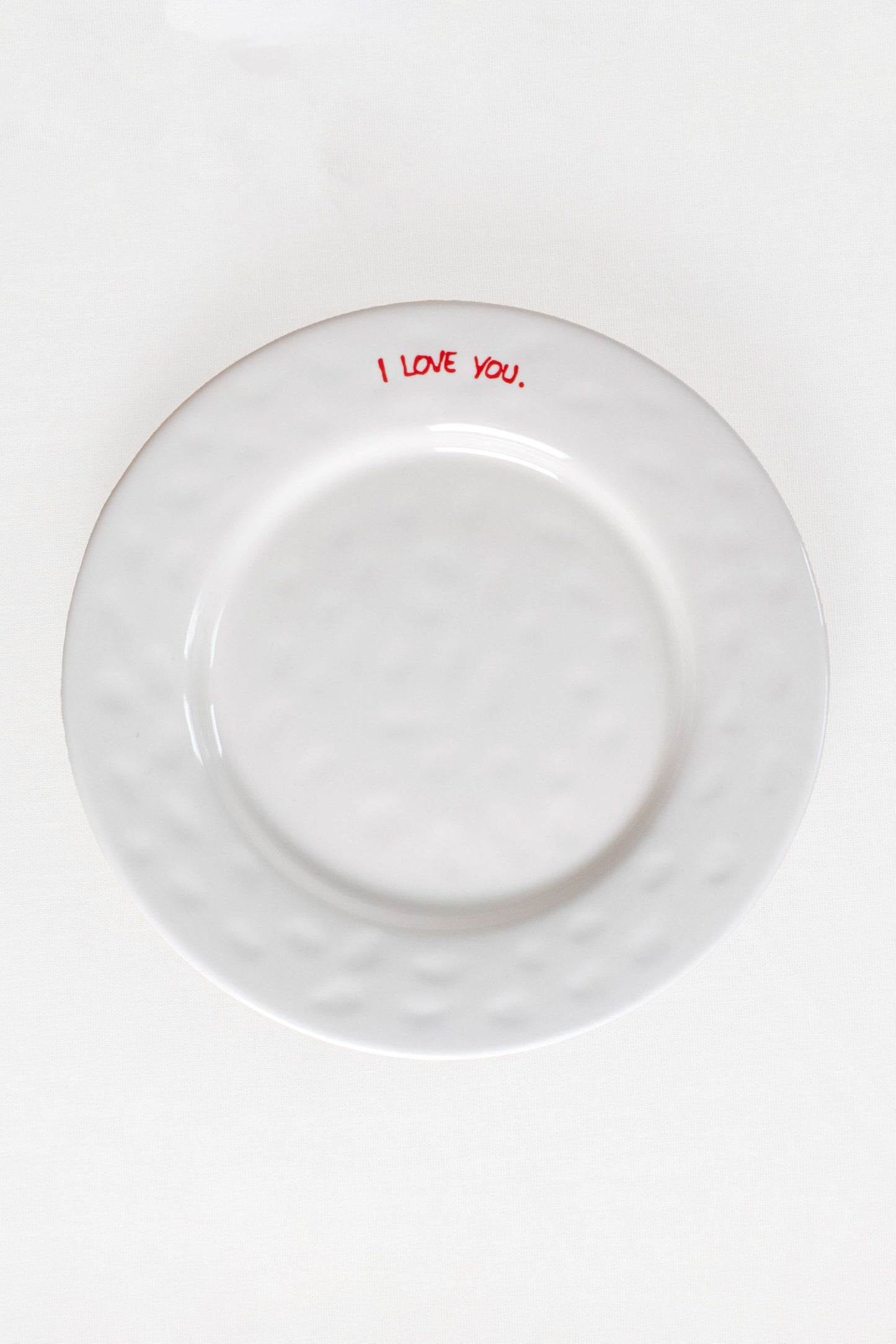"I Love You" Breakfast Plate Set of 2