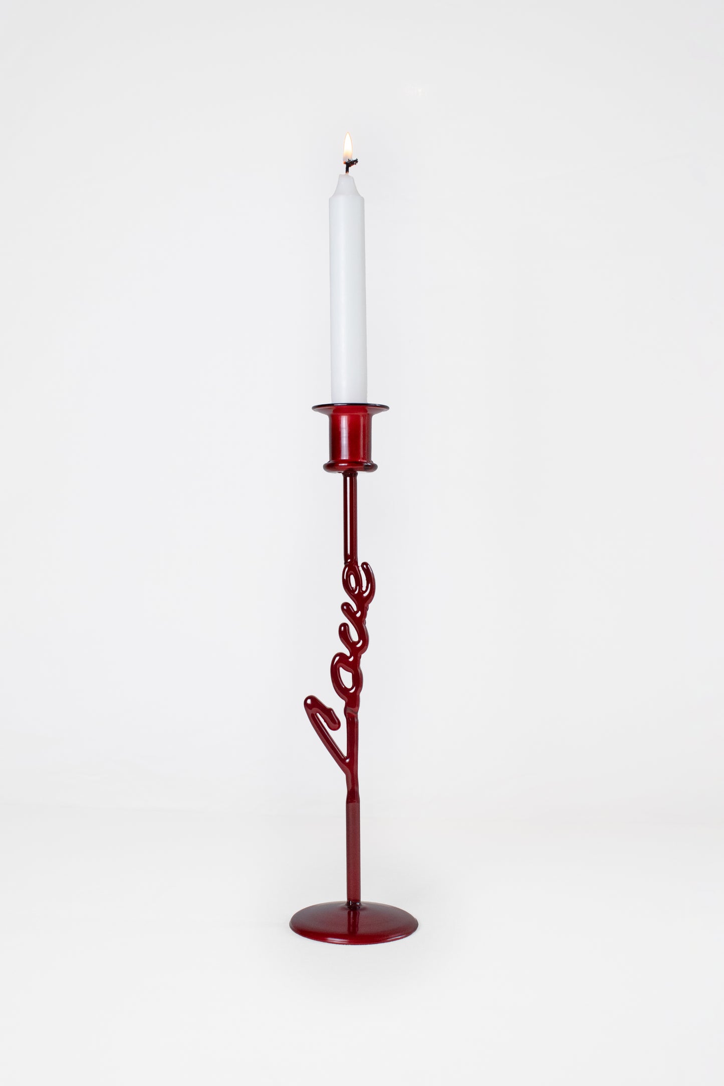 Carmine Candle Holder