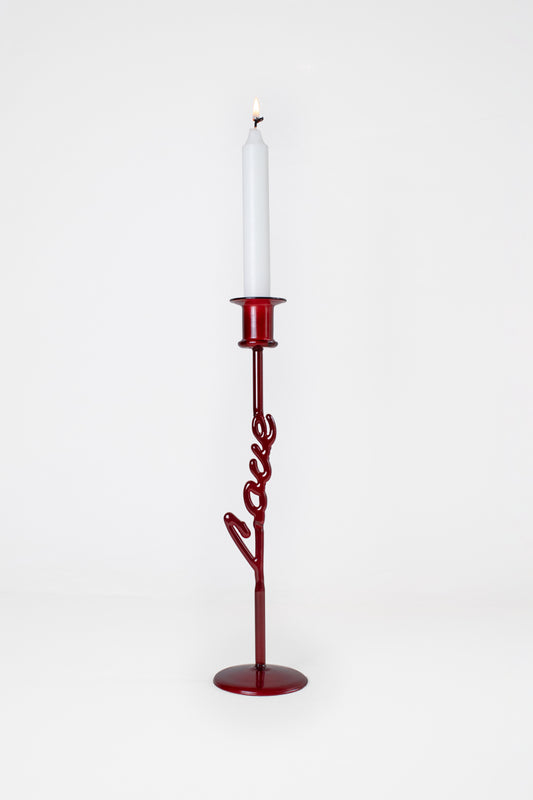 Carmine Candle Holder