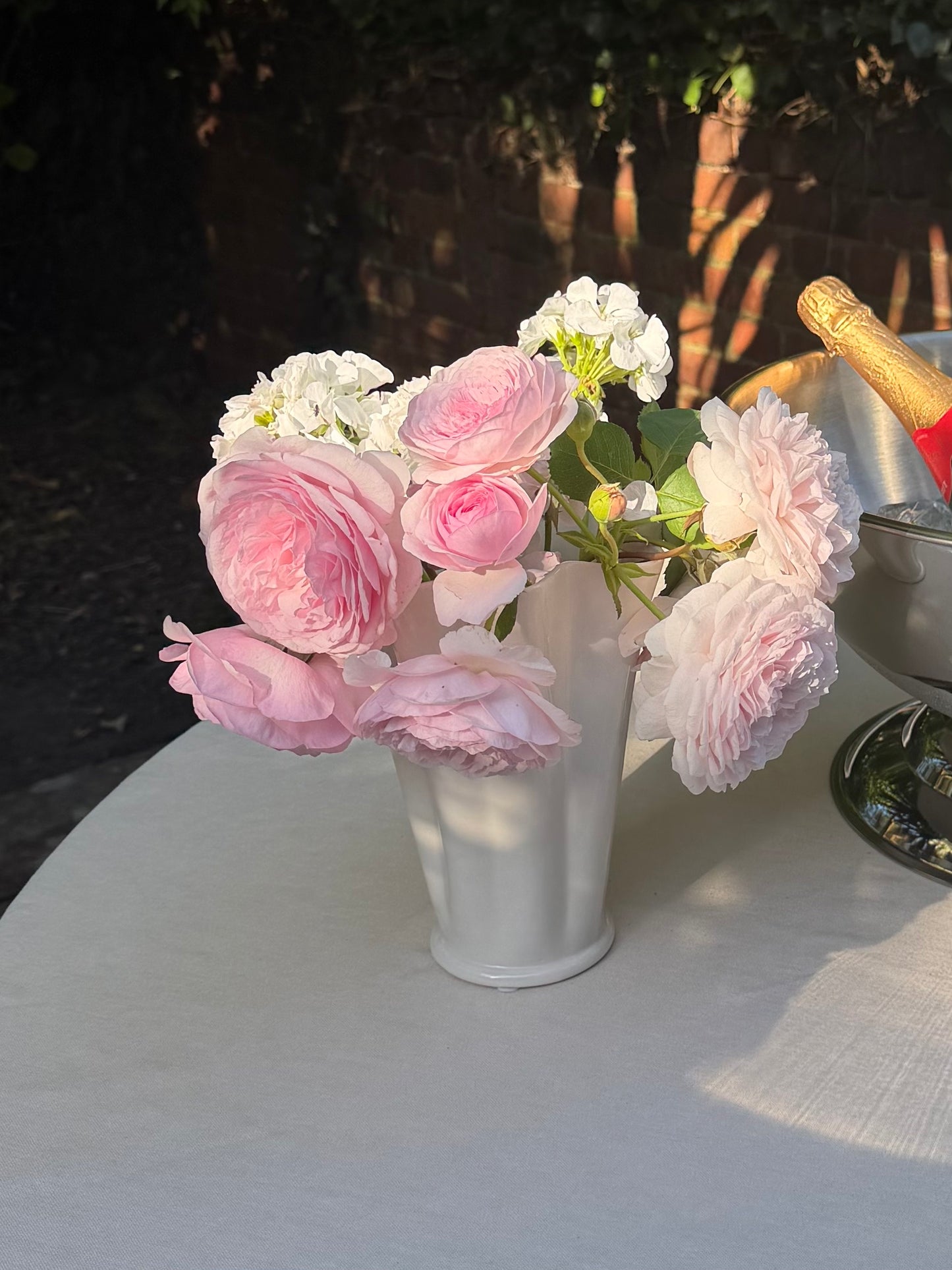 Cream Curvy Vase