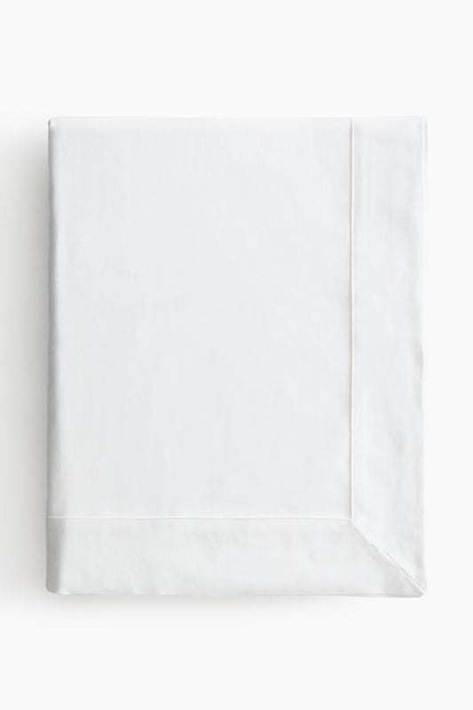 White Cotton Tablecloth