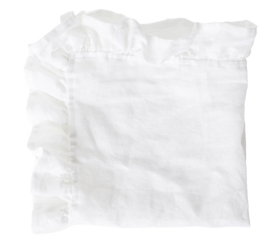 White Ruffle Napkins Set of 2