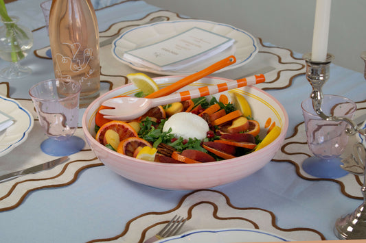 Large Salad Bowl Pink