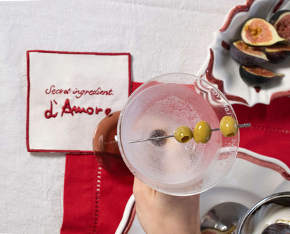 L'Amore Cocktail Napkins Set of 2