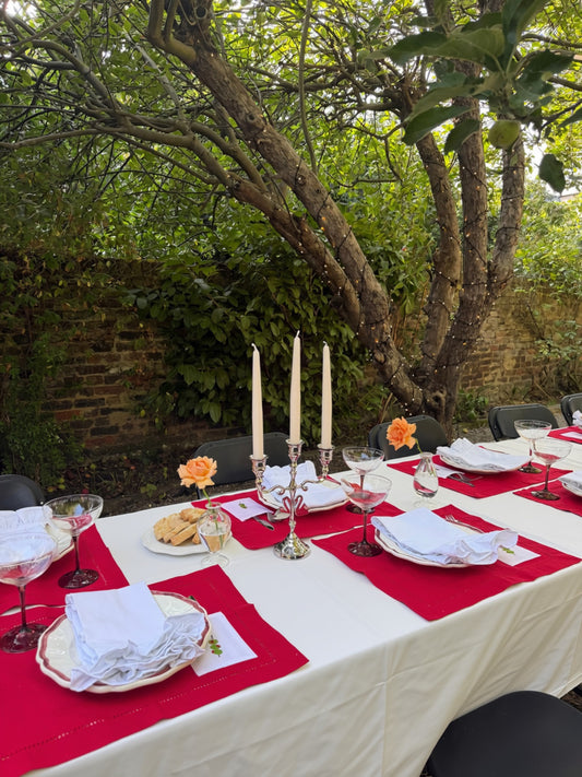 White Ruffle Napkins Set of 2